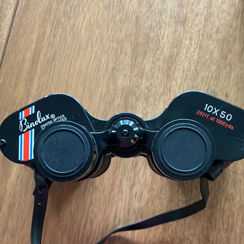 Binoculars with case